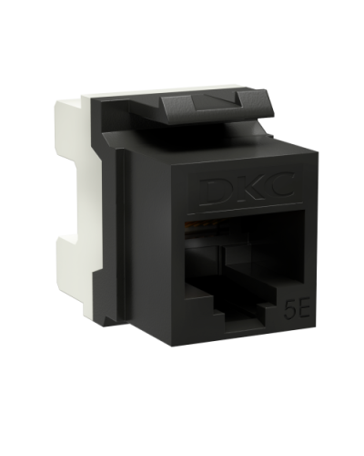 Модуль Keystone RJ45 CAT5E, 180 градусов, черный (RNK5EU180BK): Модуль неэкранированный в Арзамасе