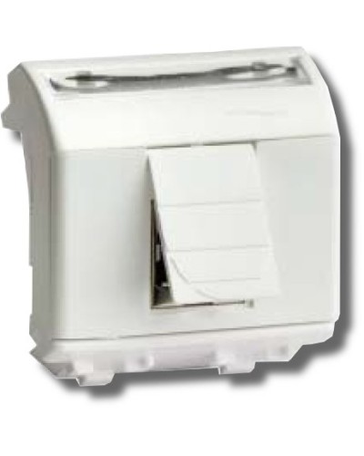 Розетка RJ-45 Brava 2 модуля белая (76450B): Розетка компьютерная с двумя разъёмами в Арзамасе