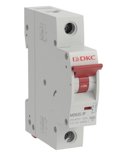 YON max MD63S 1P 25А 4,5кА C (MD63S-1PC25). Автоматический выключатель. ДКС в Арзамасе