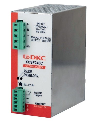 Источник питания однофазный, 240Вт, 5А, 48В (XCSF240DP). Источник питания OPTIMAL POWER однофазный, с ORing диодом. ДКС в Арзамасе