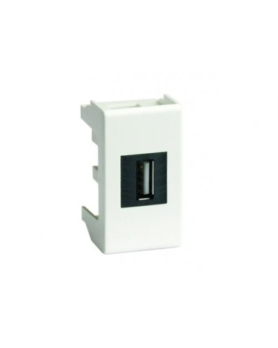 Розетка USB 2.0 Brava 1 модуль слоновая кость (75200S): Розетка USB в Арзамасе