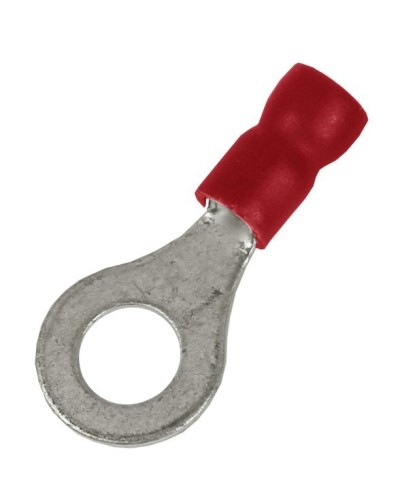 Наконечник НКИ 0,25-1,5 М4 (D4,3мм) с отверстием под винт (100 шт) (2A4P-EE-PVC). Наконечник с отверстием под винт и изолированным фланцем ПВХ. ДКС в Арзамасе