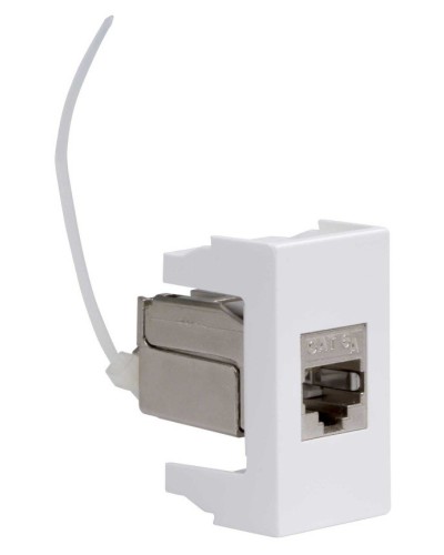 Розетка RJ-45 Viva 1 модуль кат.6A белая (45078). Розетка компьютерная экранированная с одним разъёмом. ДКС в Арзамасе