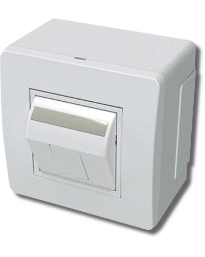 Коробка в сборе с 1 розеткой RJ45, кат.5е, белая (10665): Коробка в сборе в Арзамасе