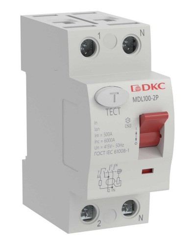 YON MAX MDL100 ВДТ, 2P, 30mA, 40A, АС (MDL100-2P2-40-AC). Автоматический выключатель дифференциальный (УЗО). ДКС в Арзамасе