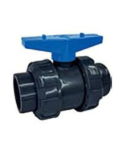 Ecoplast кран шаровый d25 (уплотнение TPV, остальное EPDM) с муфтовым окончанием (49447). Кран шаровый. Экопласт в Арзамасе