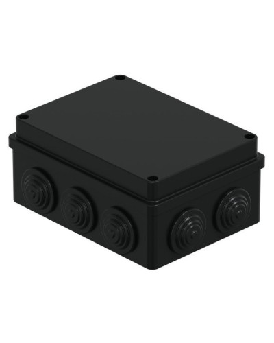 Коробка JBS150 150х110х70, 10 вых., IP55, черная (44009BL-1). Коробка монтажная. Экопласт в Арзамасе