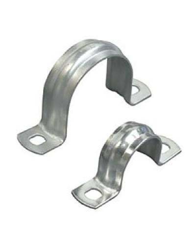Скоба двухлапковая D50 с двумя отверстиями (50шт) (43650-50): Скоба оцинкованная в Арзамасе