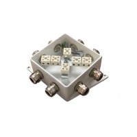 КМ-О (12к*6,0)-IP66-120х120, шесть вводов: Коробка монтажная огнестойкая