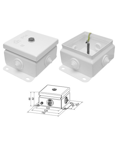 КМ IP55-1010 (без DIN рейки). Коробка монтажная электротехническая. Гефест в Арзамасе