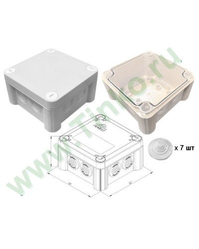КМ-1212(П)-IP55. Коробка монтажная. Гефест в Арзамасе