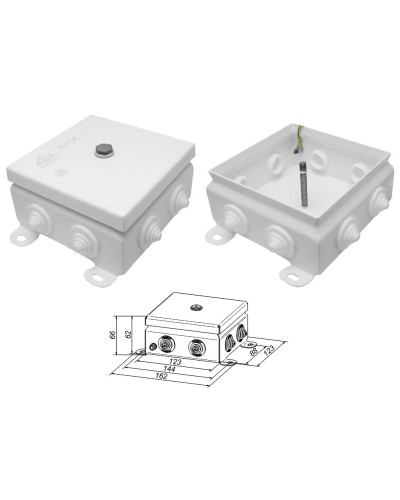 КМ IP55-1212. Коробка монтажная электротехническая. Гефест в Арзамасе