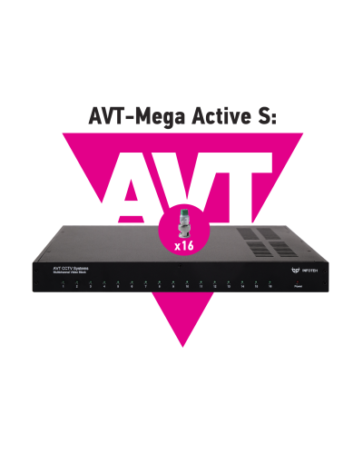 AVT-Mega Active S. 16-ти канальный комплект для передачи AHD/CVI/TVI 5Mp/4Mp/1080p. Инфотех в Арзамасе