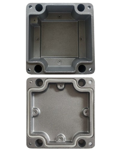 МКС Мороз, глухая, IP66/IP68, серый. Коробка коммутационная металлическая. Магнито-Контакт в Арзамасе