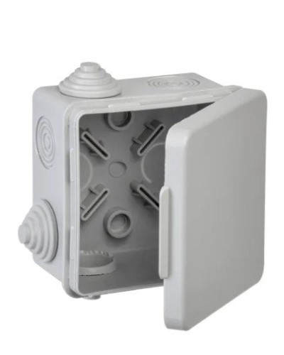 Коробка КМ 80х80х50 GENERICA (UKO31-080-080-050-K03-54G). Коробка распаячная для открытой проводки. GENERICA в Арзамасе