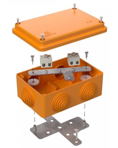Коробка огнестойкая 120х80х50 (40-0340-FR1.5-4). Коробка огнестойкая для открытой установки. Промрукав в Арзамасе