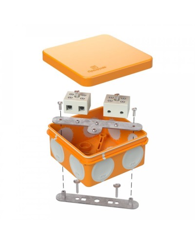 Коробка огнестойкая 80х80х40 (60-0210-FR10.0-4). Коробка огнестойкая для открытой установки. Промрукав в Арзамасе