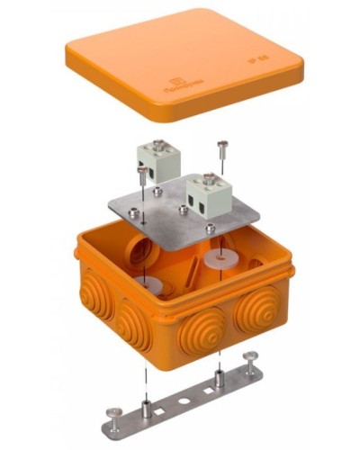 Коробка огнестойкая 80х80х40 (40-0210-FR1.5-4). Коробка огнестойкая для открытой установки. Промрукав в Арзамасе