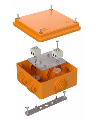 Коробка огнестойкая 100х100х50 (40-0300-FR2.5-4). Коробка огнестойкая для открытой установки. Промрукав в Арзамасе