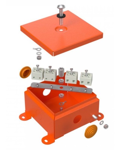 Коробка металлическая огнестойкая 110х110х65 (70-0360-FR2.5-4). Коробка металлическая огнестойкая. Промрукав в Арзамасе