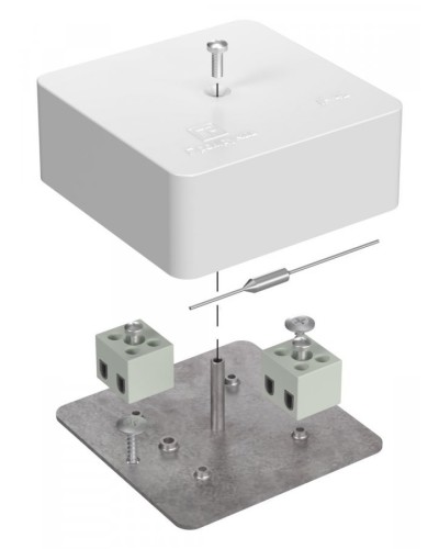 Коробка огнестойкая 75х75х30 (40-0450-FR6.0-4-П). Коробка огнестойкая для открытой установки. Промрукав в Арзамасе