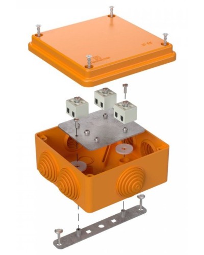 Коробка огнестойкая 100х100х50 (40-0300-FR2.5-6). Коробка огнестойкая для открытой установки. Промрукав в Арзамасе