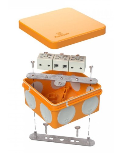 Коробка огнестойкая 60-0210-FR6.0-6 Е15-Е120 80х80х40. Коробка огнестойкая для открытой установки. Промрукав в Арзамасе