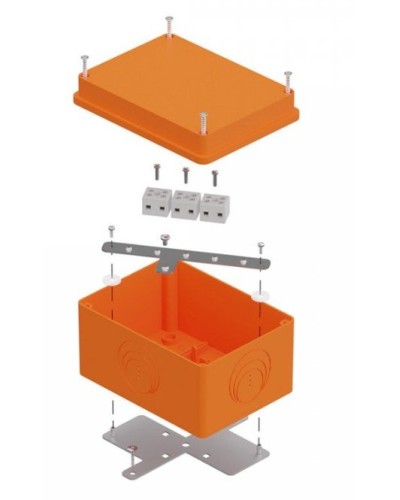 Коробка огнестойкая 150х110х90 E15-E120 для о/п (40-0351-FR6.0-6). Коробка огнестойкая для открытой установки. Промрукав в Арзамасе