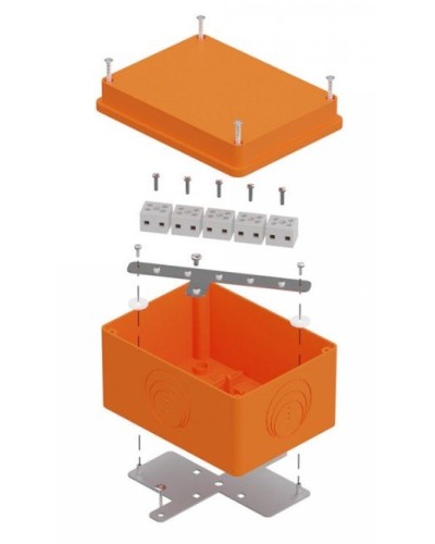 Коробка огнестойкая 150х110х90 E15-E120 для о/п (40-0351-FR2.5-10). Коробка огнестойкая для открытой установки. Промрукав в Арзамасе