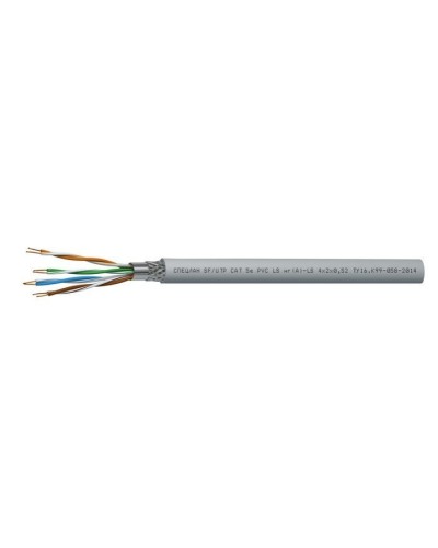 СПЕЦЛАН SF/UTP Cat 5e PVC LSнг(А)-LS 4х2х0,52. Кабель «витая пара» (LAN) для структурированных систем связи. Спецкабель в Арзамасе